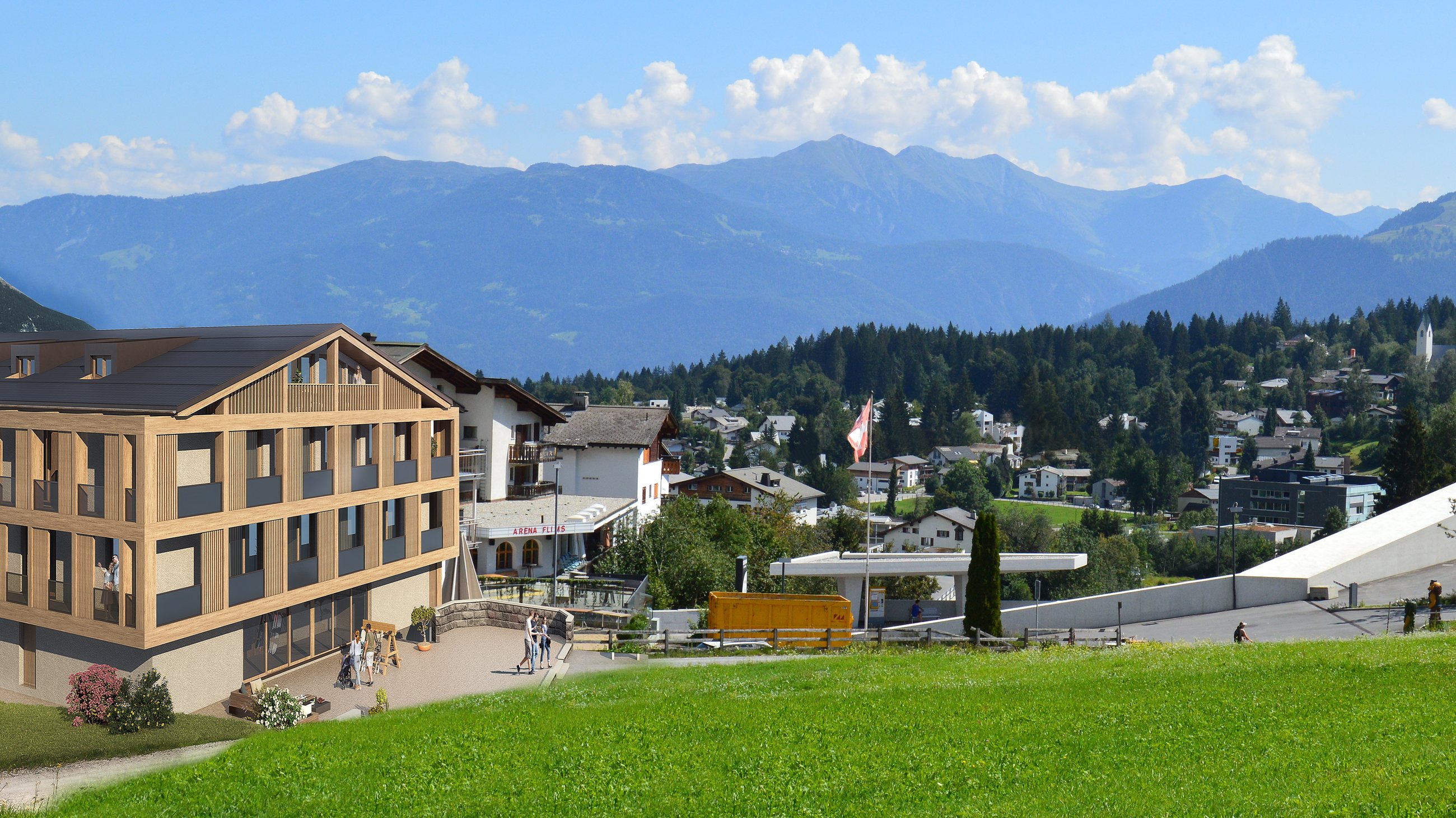 Sulai Flims, Via Nova 72, Blick über Flims