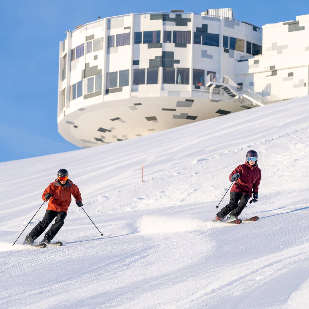 Skifahren am Crap Sogn Gion
